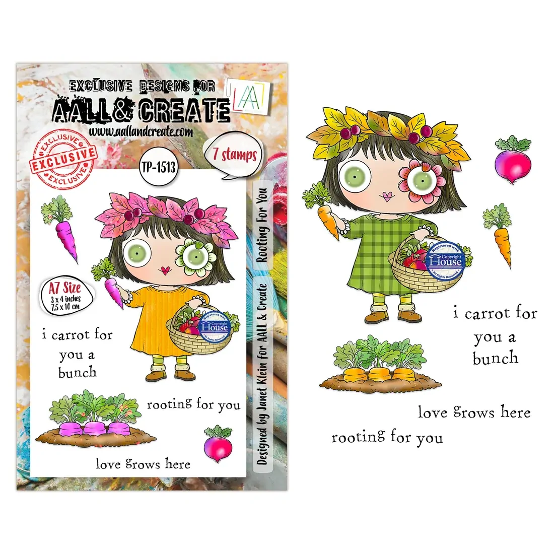 AALL & Create A7 Stamp Set - Rooting For You