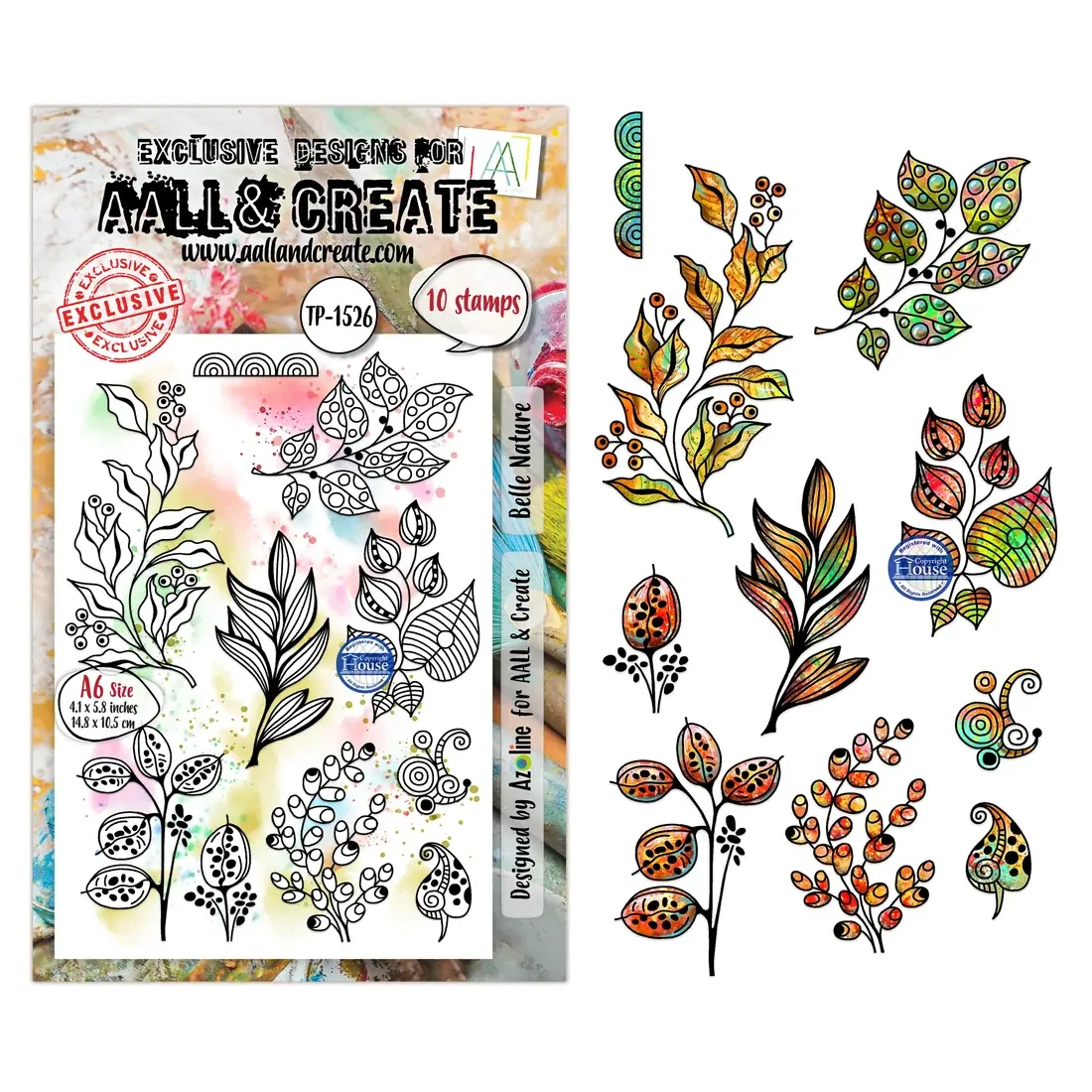 AALL & Create A6 Stamp Set - Belle Nature