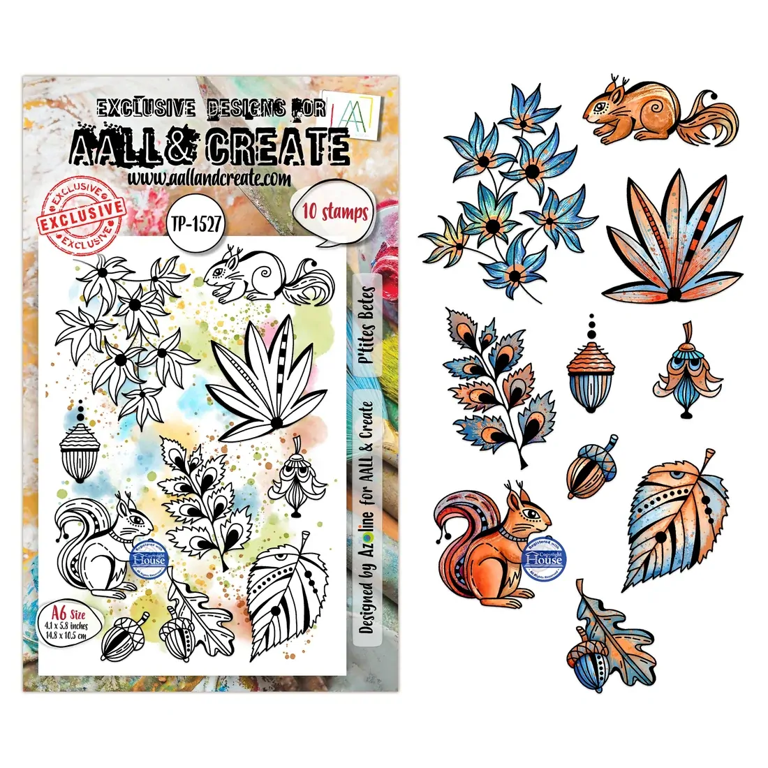 AALL & Create A6 Stamp Set - P'tites Betes