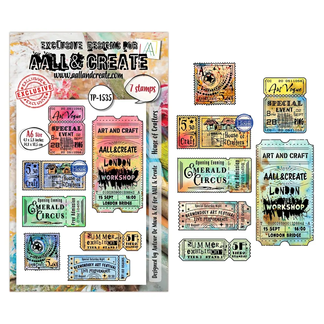 AALL & Create A6 Stamp Set - House of Crafters