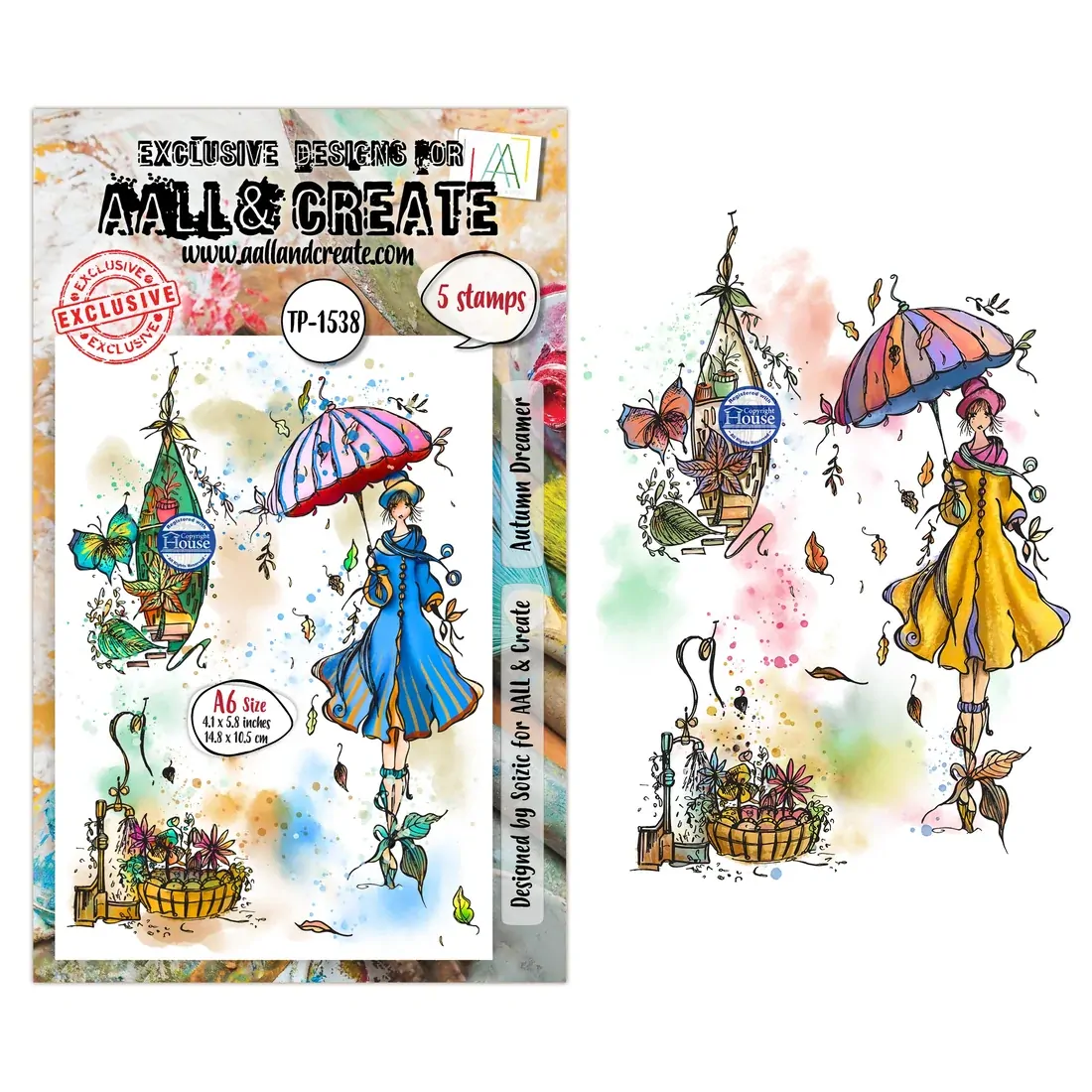AALL & Create A6 Stamp Set - Autumn Dreamer