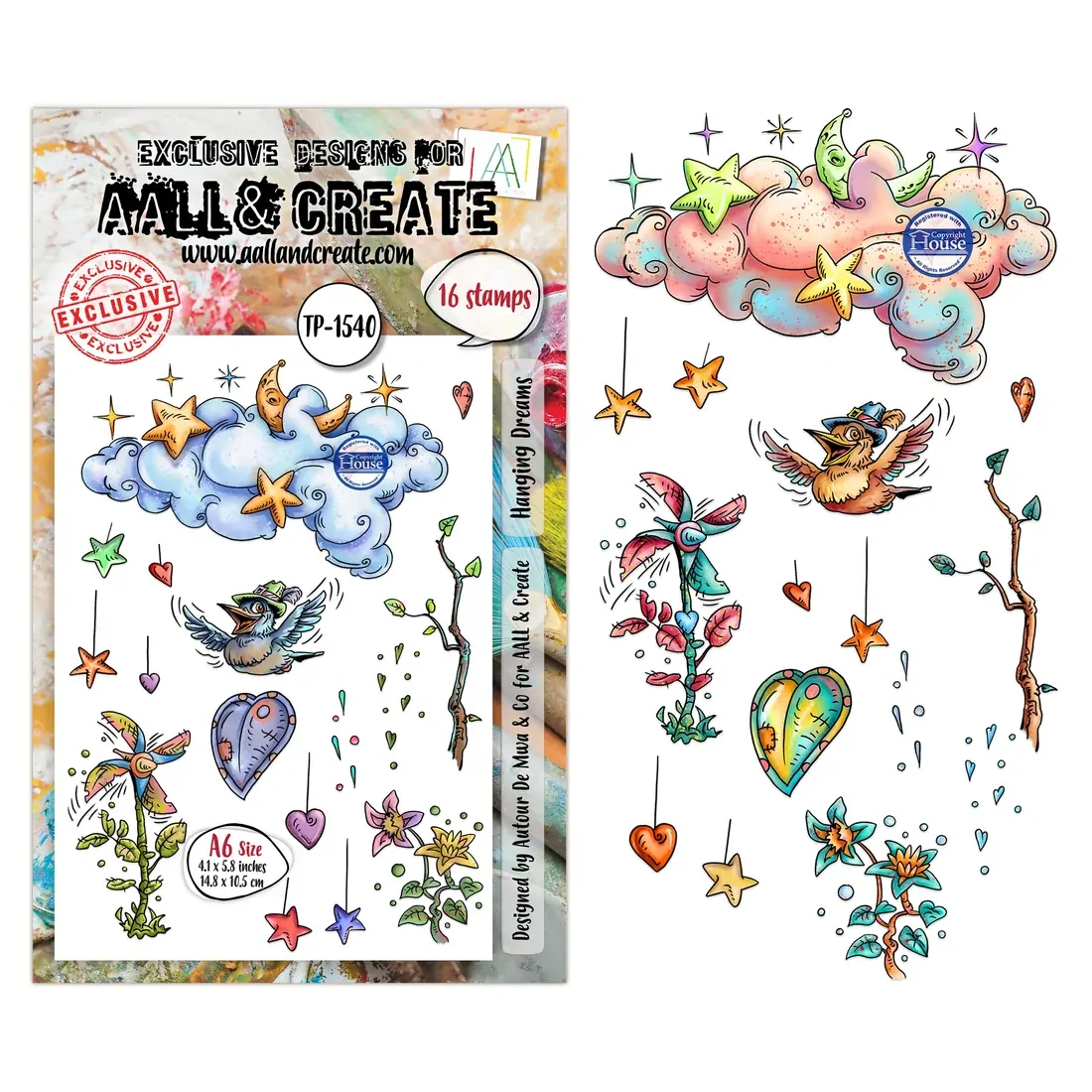 AALL & Create A6 Stamp Set - Hanging Dreams