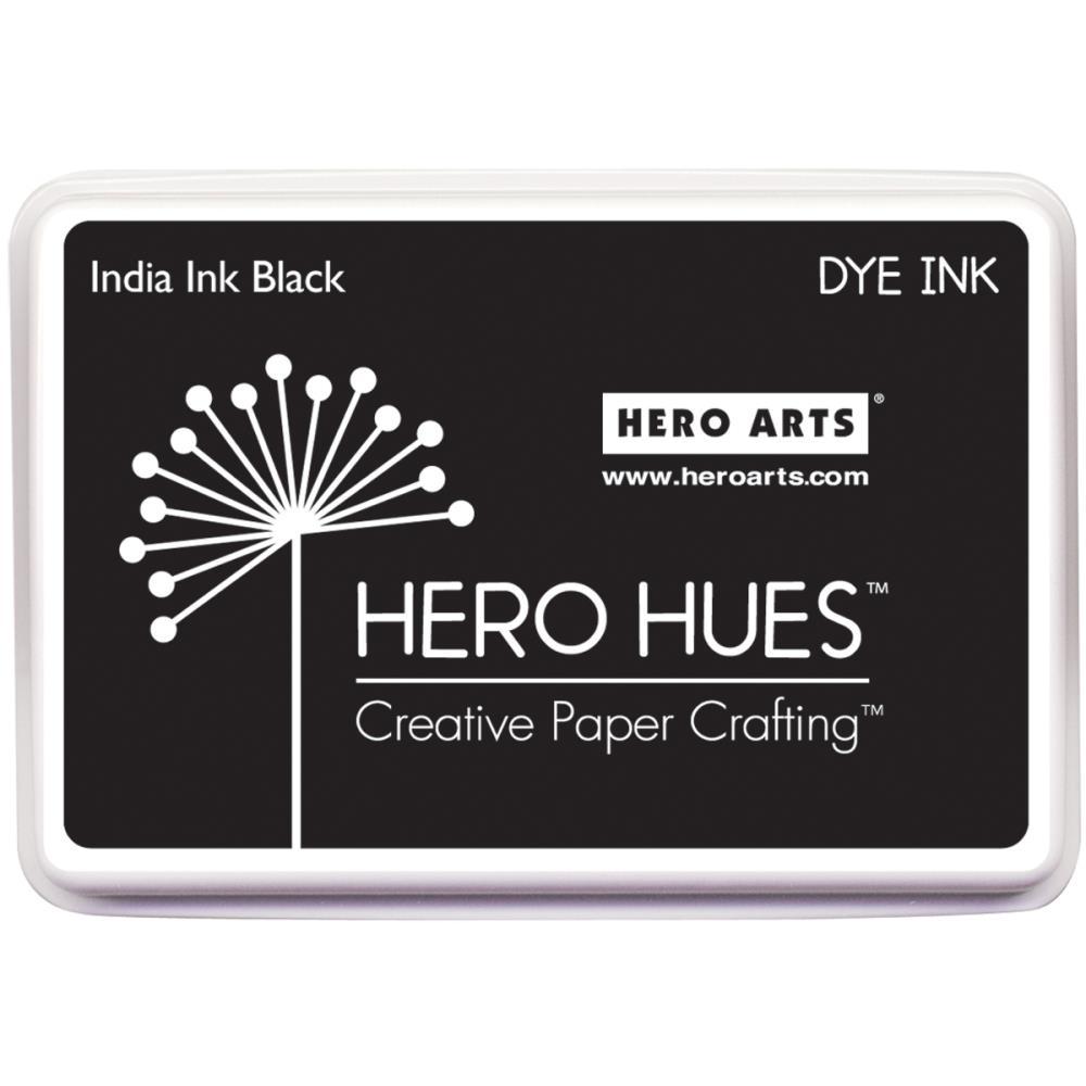 Hero Hues Dye Ink Pad India Ink Black 