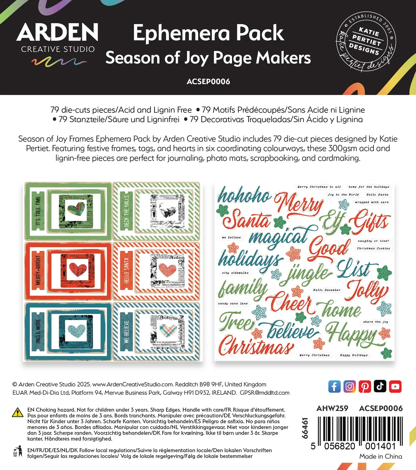 Arden Creative Ephemera Pack - Season of Joy