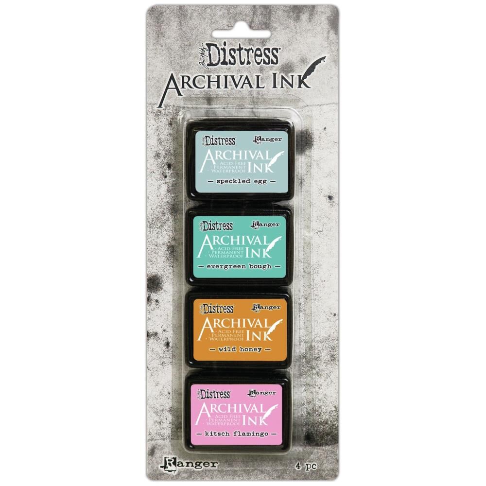 Tim Holtz Distress Archival Mini Ink Pads - Kit #4