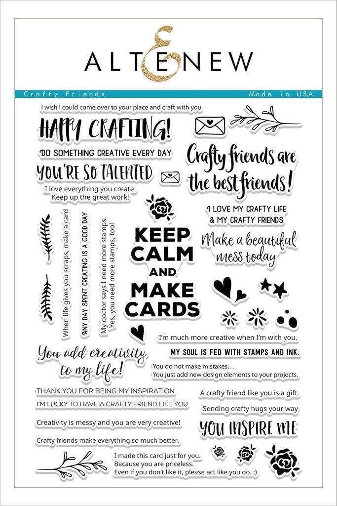 Altenew Crafty Friends Stamp Set ALT1688