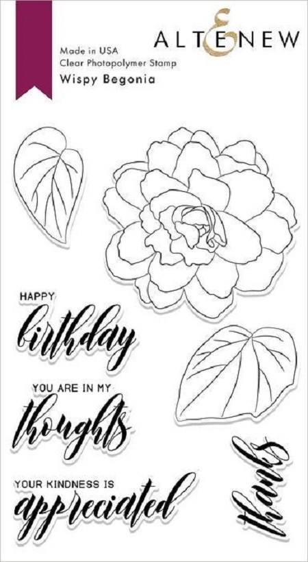 Altenew Wispy Begonia Stamp Set