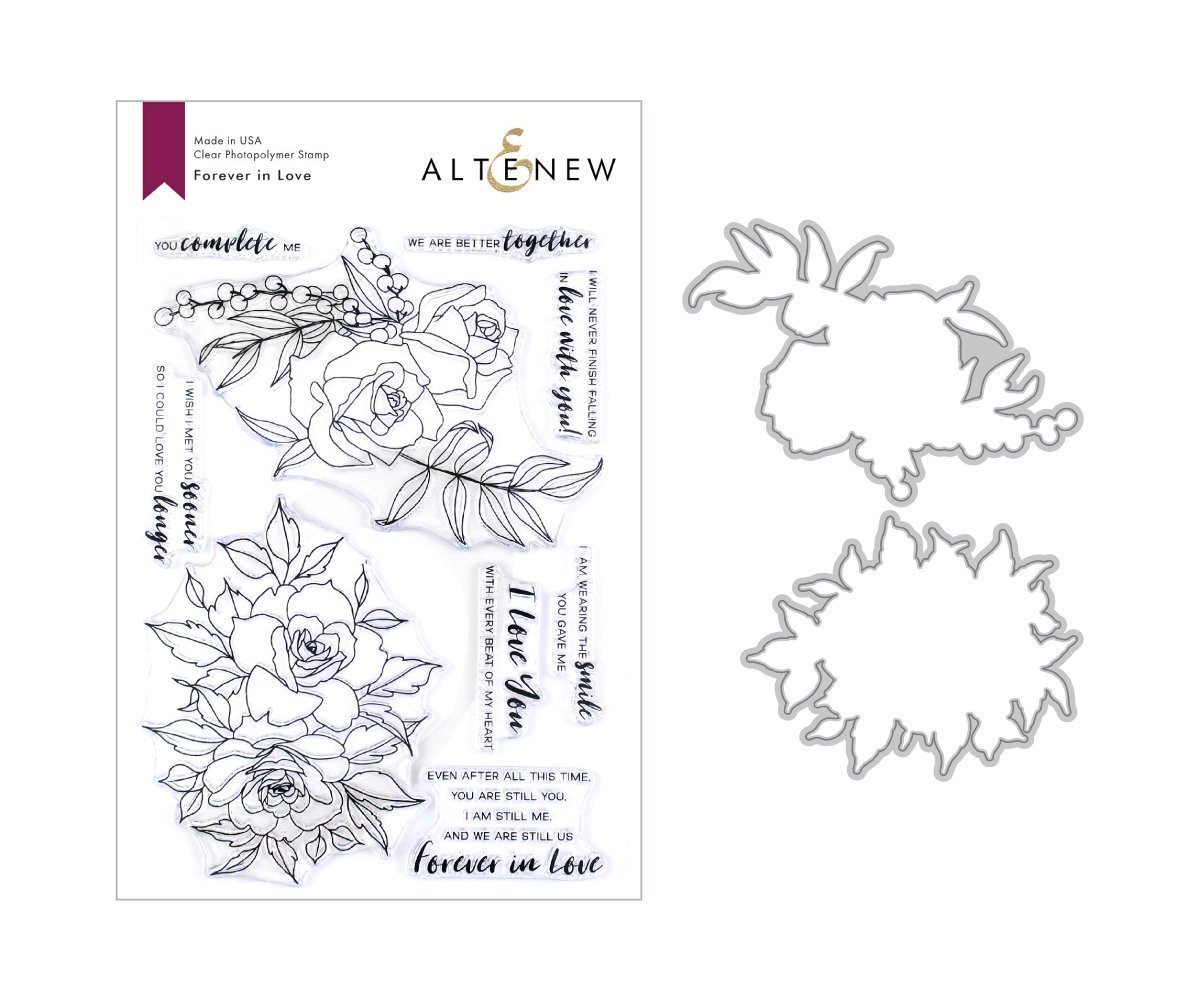 Altenew Forever in Love Die and Stamp Bundle