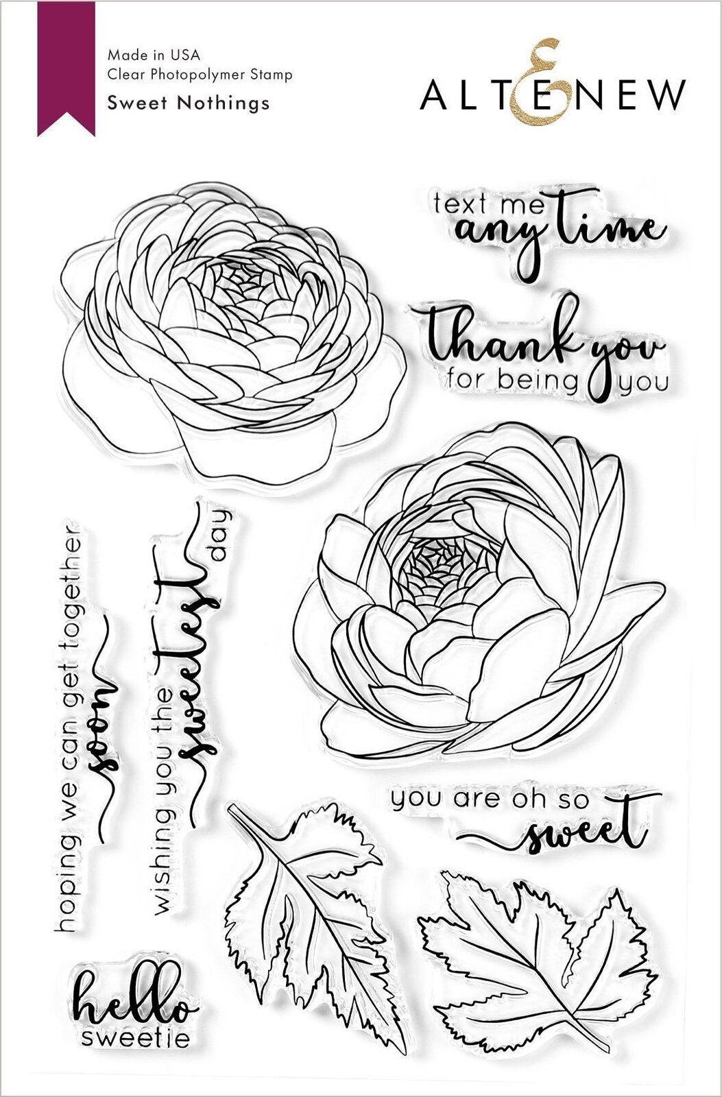 Altenew Sweet Nothings Stamp Set ALT3943