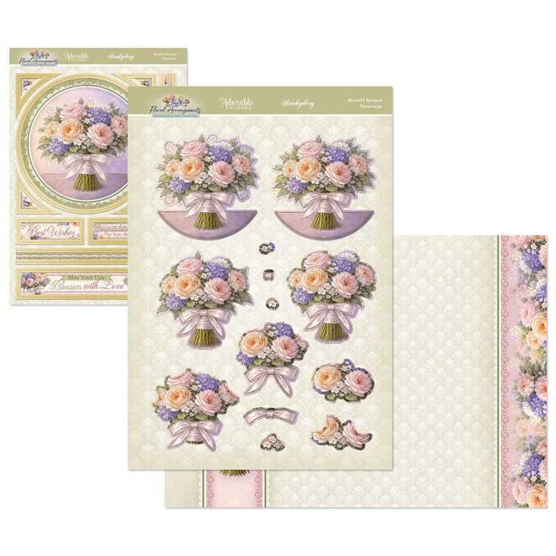 Hunkydory Crafts Floral Arrangements Deco-Large Set - Beautiful Bouquet