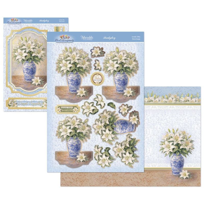 Hunkydory Crafts Floral Arrangements Deco-Large Set - Lovely Lillies