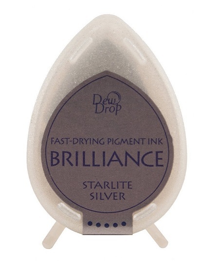 Memento Ink Pad Dew Drop Brilliance Starlite Silver
