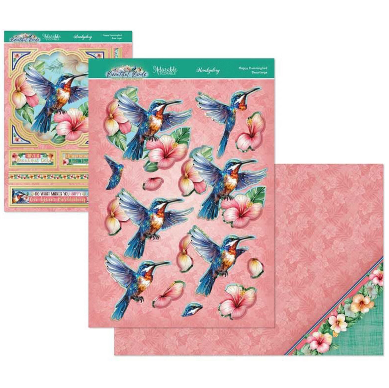 Hunkydory Crafts Beautiful Birds Deco-Large Set - Humming Bird