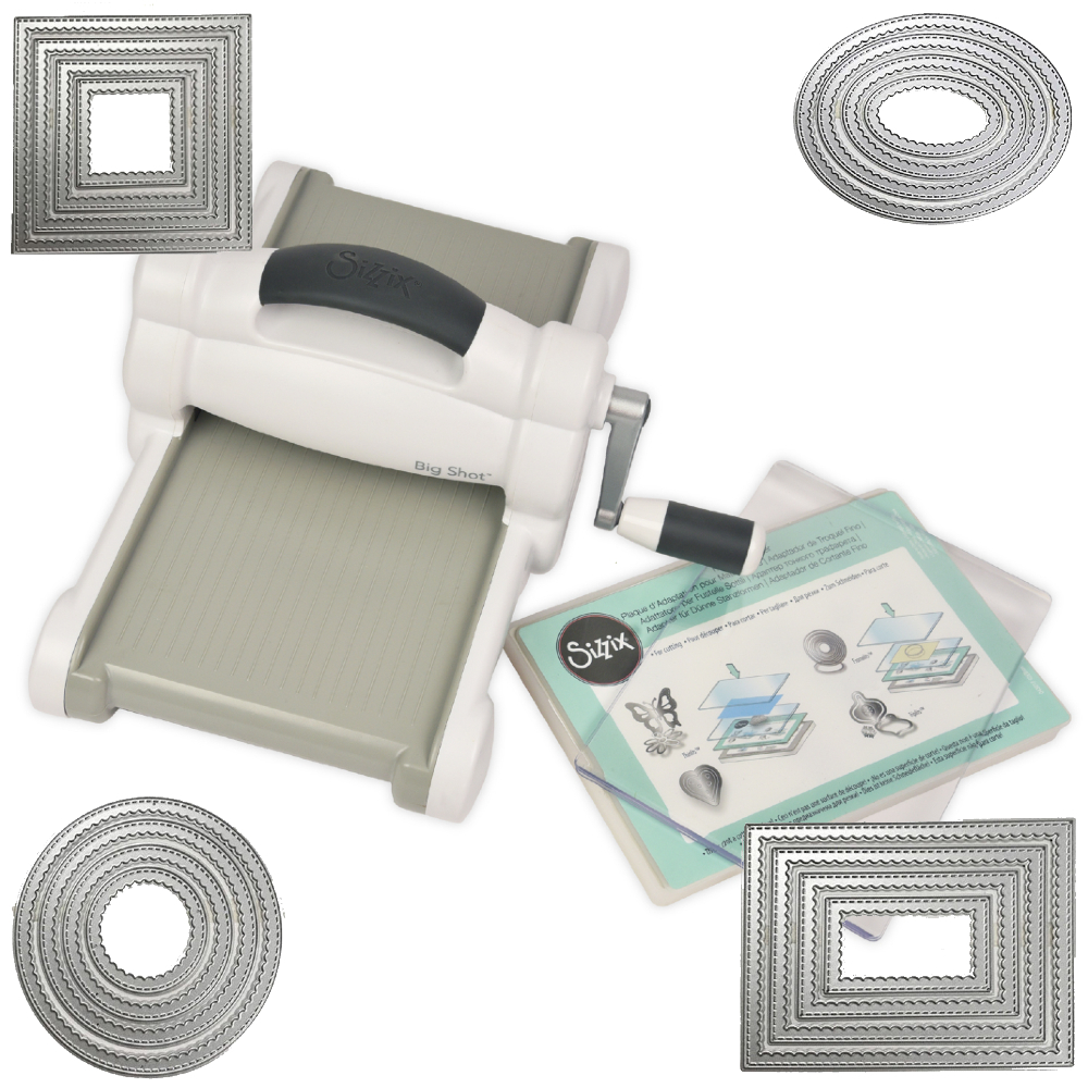 Sizzix Big Shot with Scrap Dragon Nesting Frames Die Set