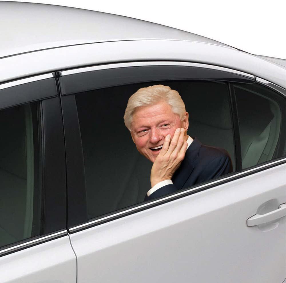 Joy Riders Car Window Cling Bill Clinton