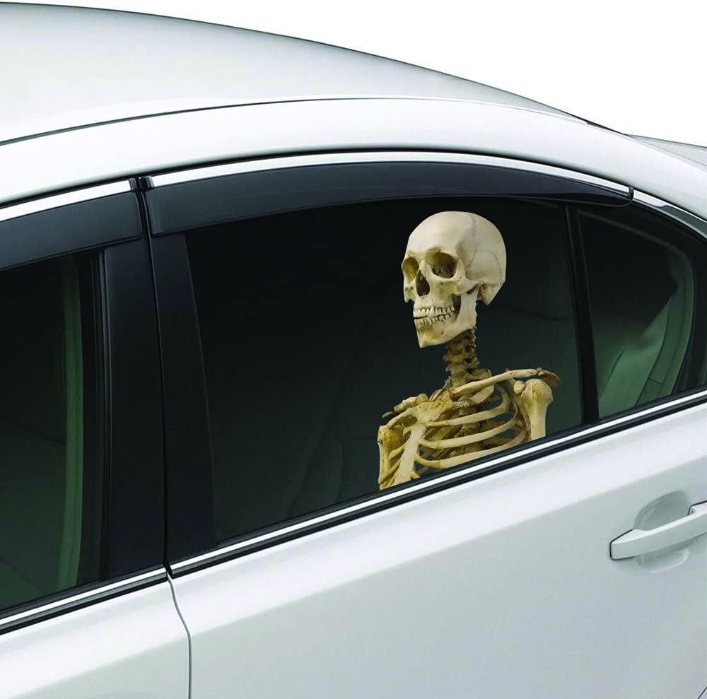 Joy Riders Car Window Cling Skeleton