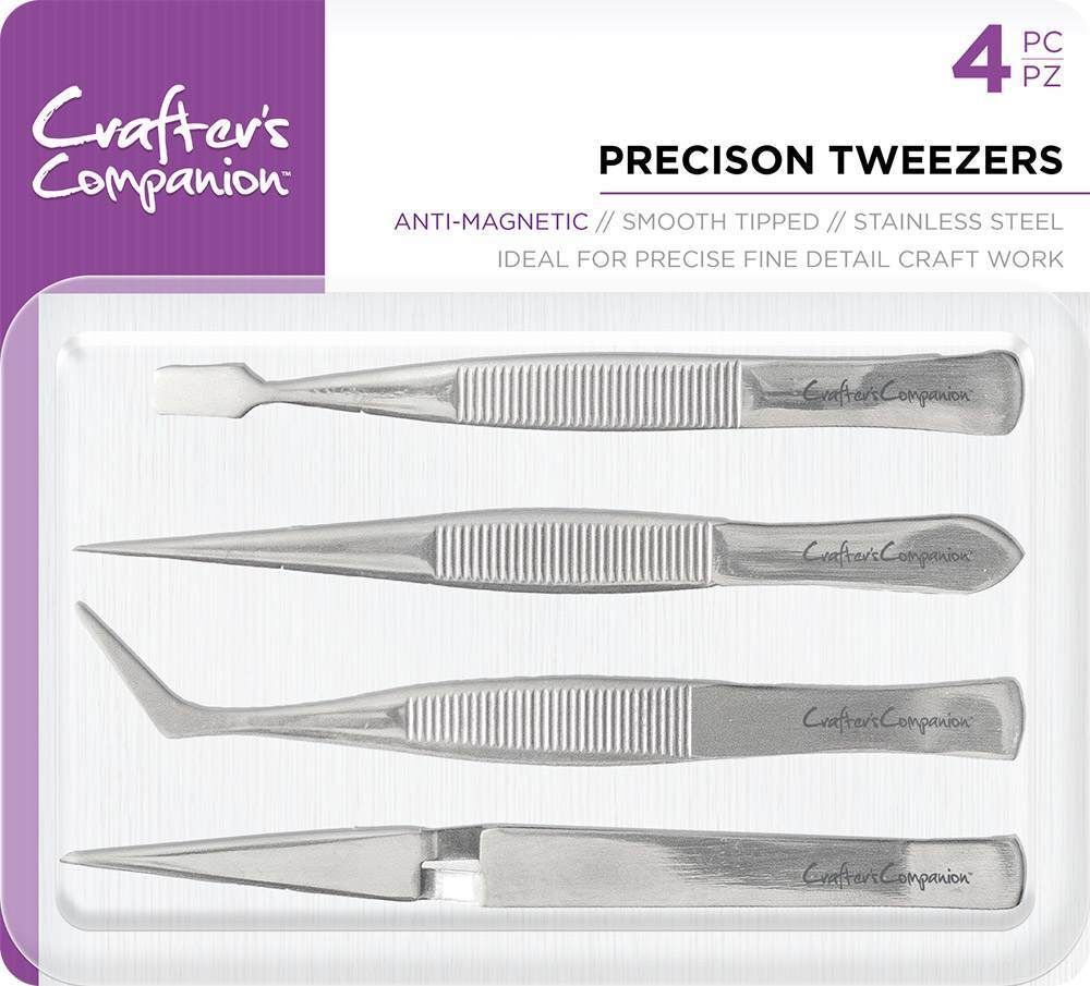 Crafter's Companion Precision Tweezers 4pk