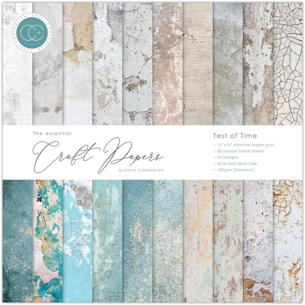 Craft Consortium Double-Sided Paper Pad 12X12 30/Pkg Test of Time