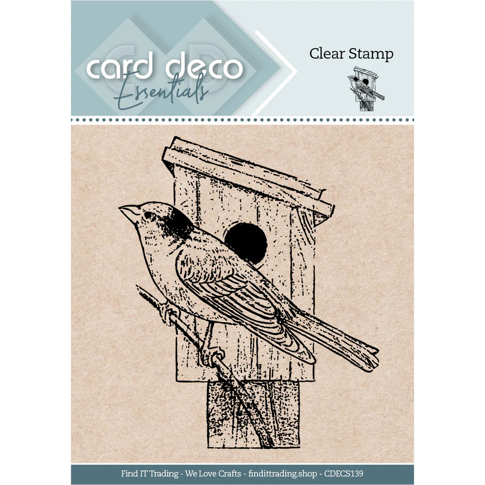 Card Deco Essentials - Clear Stamps - Vintage Birds - Birdhouse - CDECS138