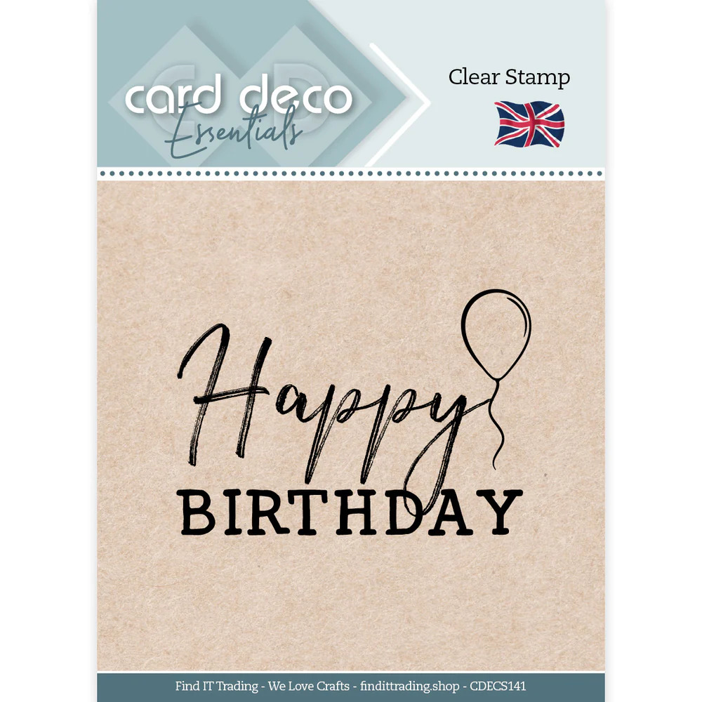 Card Deco Essentials - Clear Stamps - Happy Birthday - CDECS141