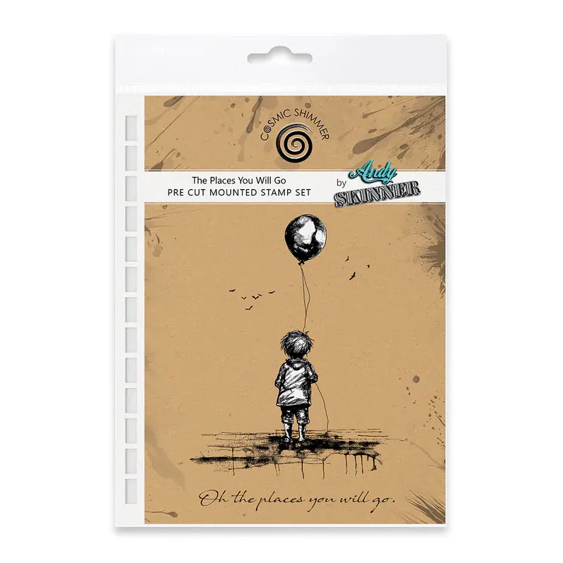 Creative Expressions Andy Skinner The Places You Will Go 3.5in x 5.25in Pre-Cut Rubber Stamp