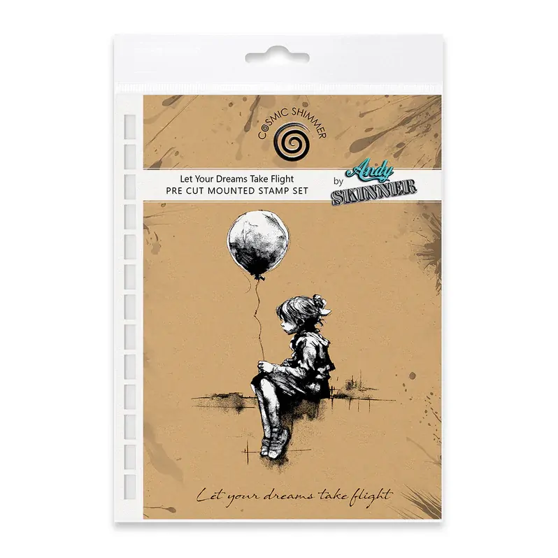 Creative Expressions Andy Skinner Let Your Dreams Take Flight 3.5in x 5.25in Pre-Cut Rubber Stamp