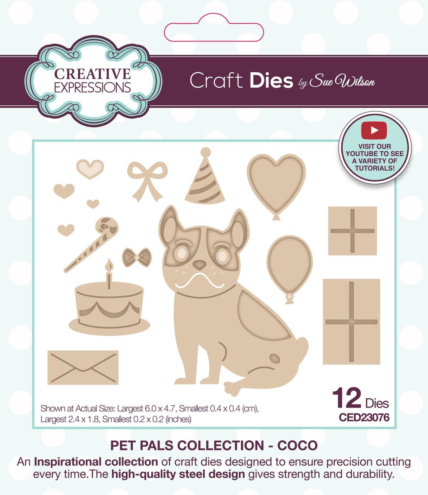 Creative Expressions Sue Wilson Pet Pals Coco - CED23076
