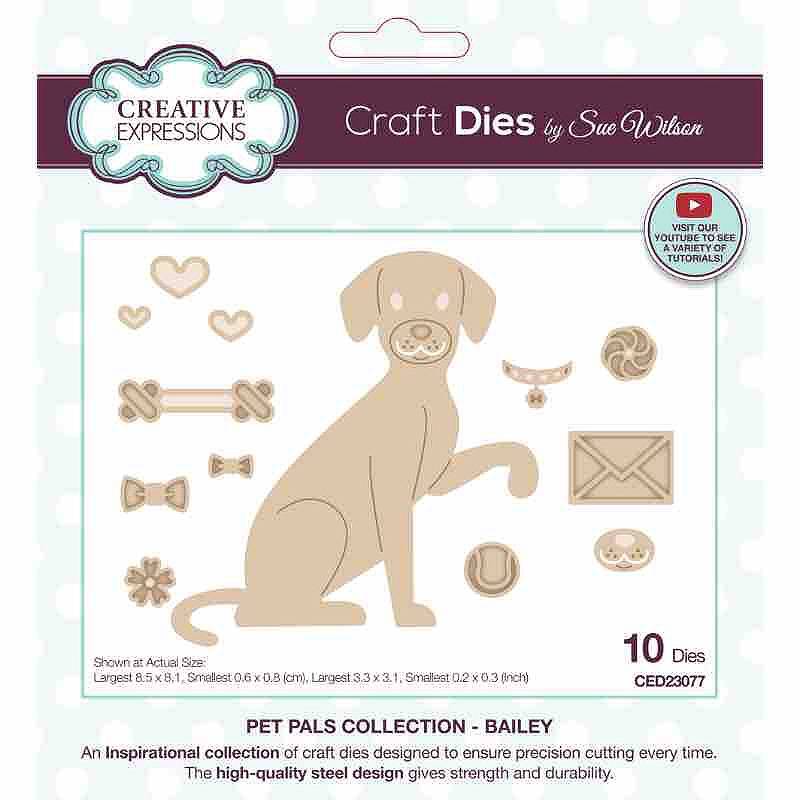 Creative Expressions Sue Wilson Pet Pals Bailey - CED23077