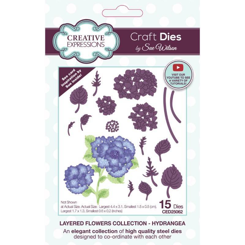 Sue Wilson Dies Layered Flowers Collection - Hydrangea - CED25062