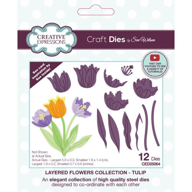 Sue Wilson Dies Layered Flowers Collection - Tulip - CED25064