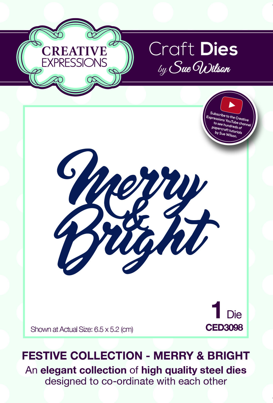 Sue Wilson Dies Festive Collection Merry & Bright CED3098