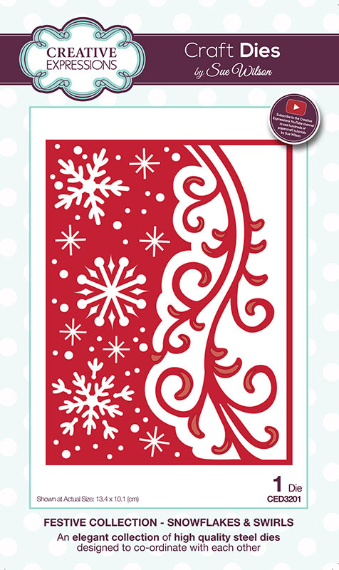 Sue Wilson Dies Festive Collection Snowflakes and Swirls CED3201