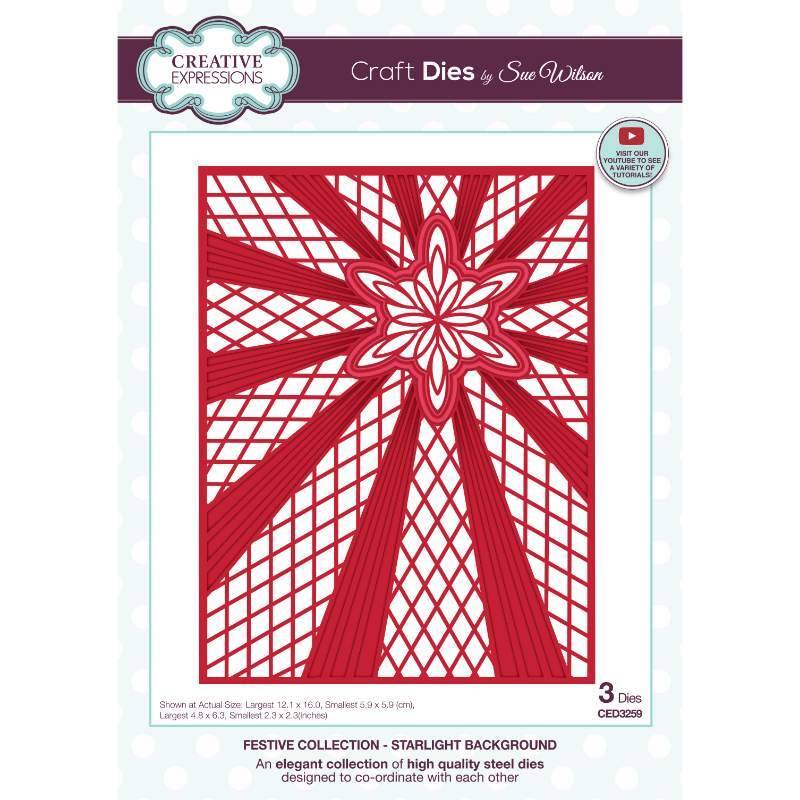 Sue Wilson Dies Festive Starlight Background CED3259