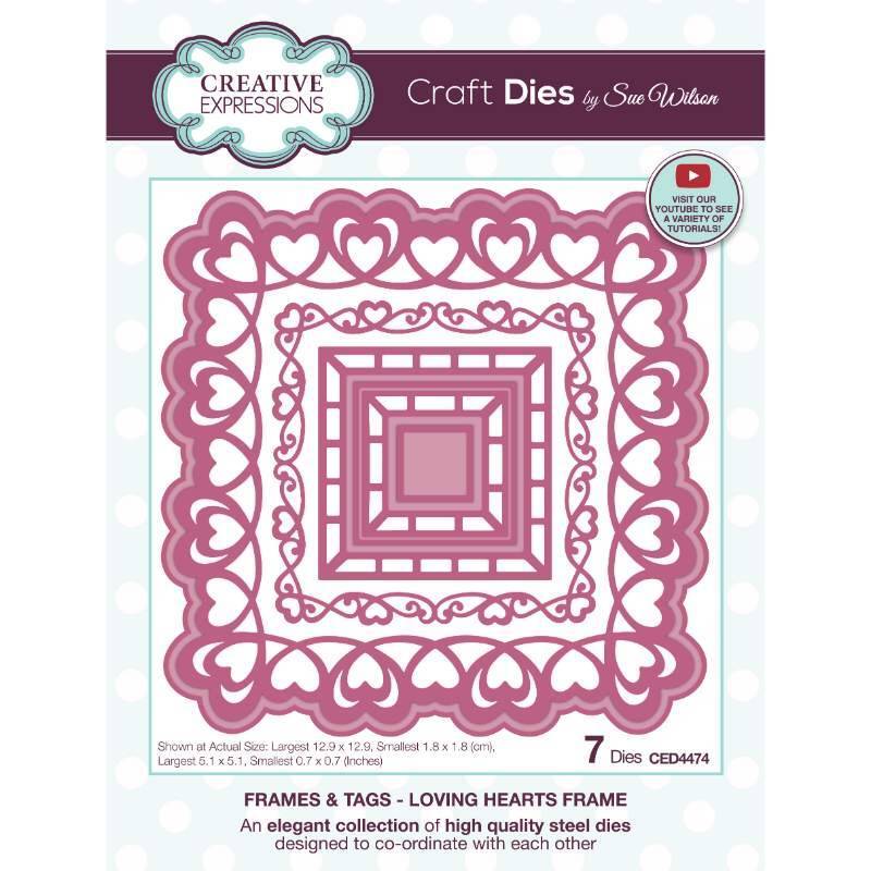 Creative Expressions Sue Wilson Frames and Tags Loving Heart Frame CED4474