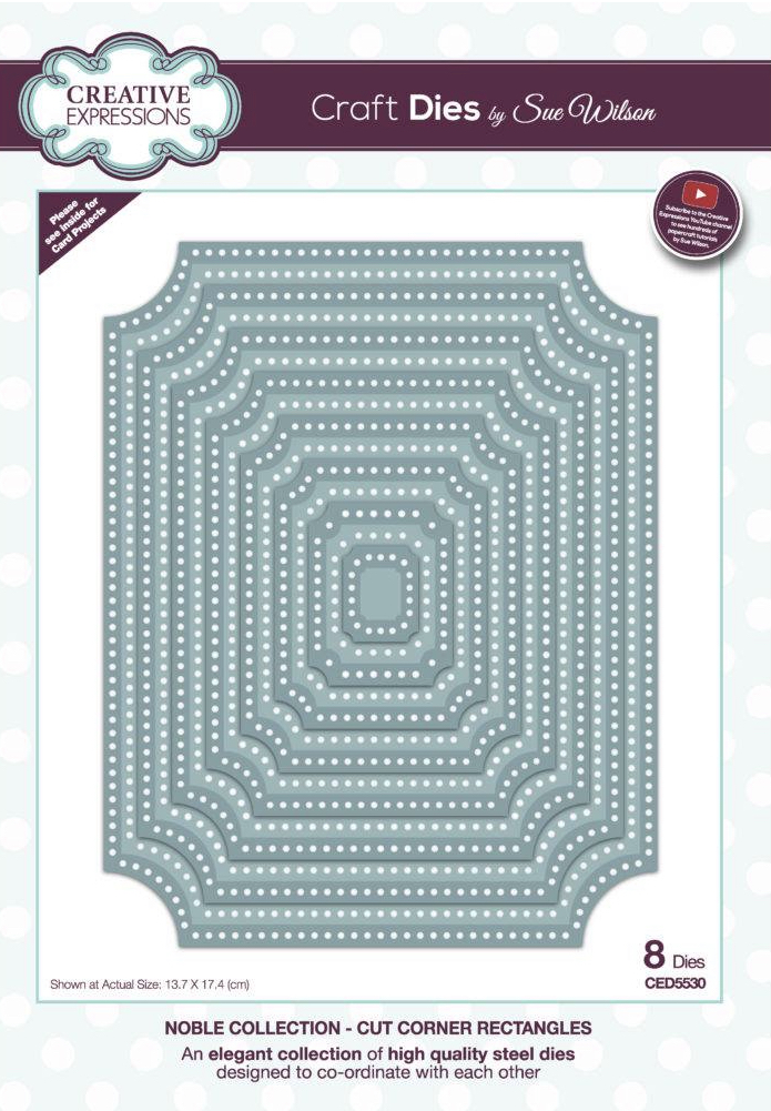 Sue Wilson Dies Noble Collection Cut Corner Rectangles Rectangles CED5530