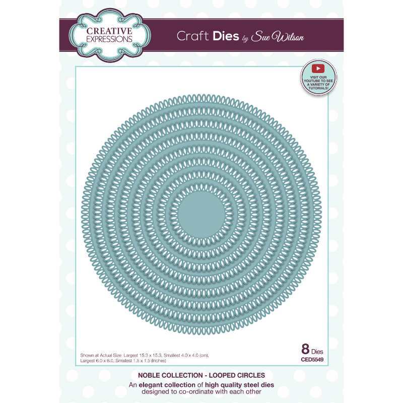 Sue Wilson Looped Circles Craft Die - CED5549