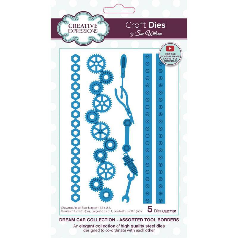 Creative Expressions Sue Wilson Assorted Tool Borders Craft Die CED7161