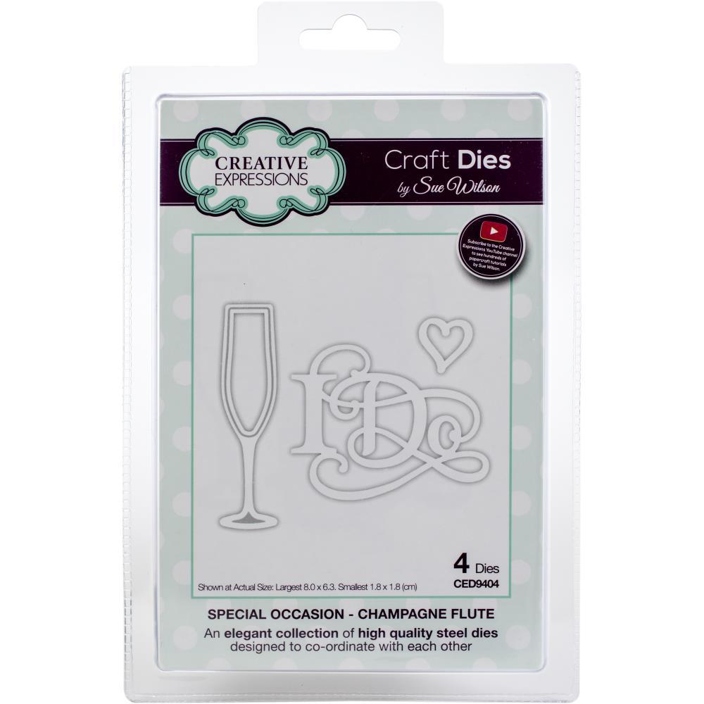 Sue Wilson Dies Special Occasion Champagne Flute CED9404