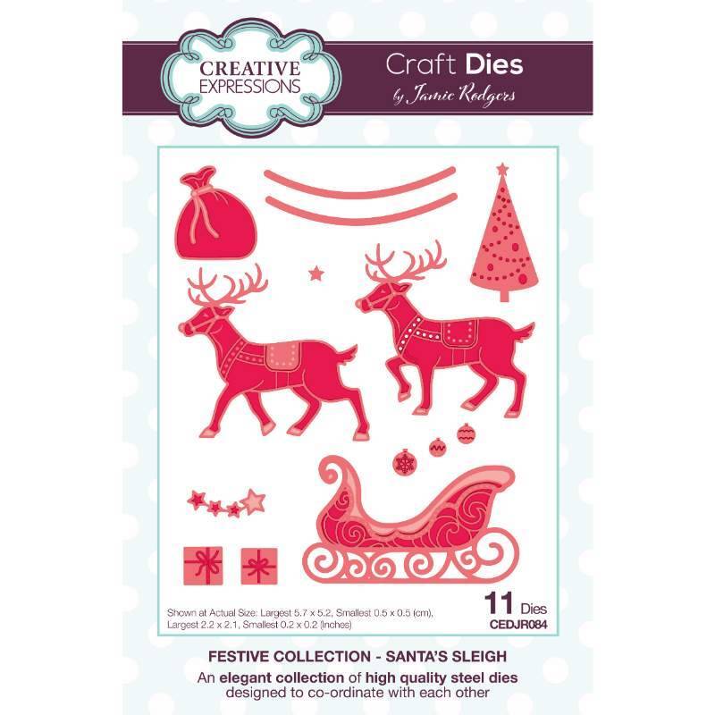 Creative Expressions Jamie Rodgers Santa’s Sleigh Craft Die