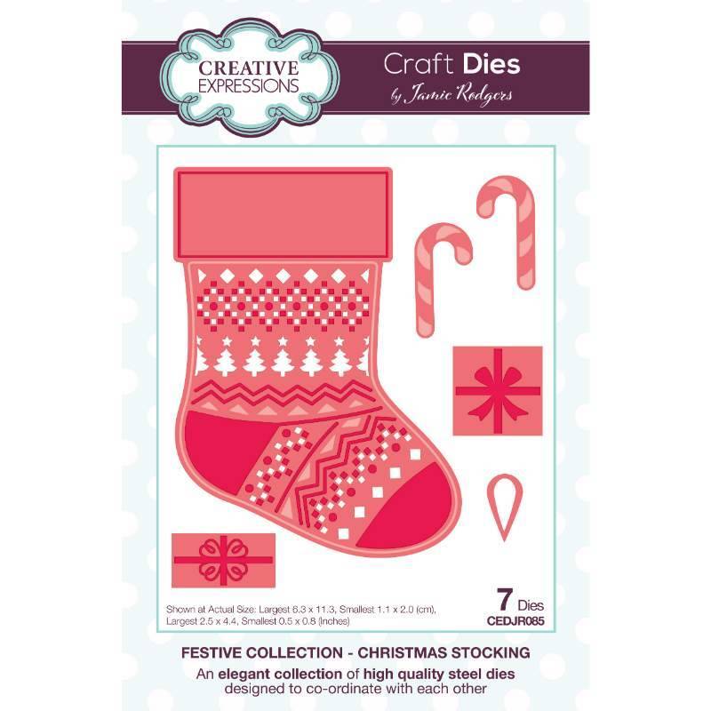 Creative Expressions Jamie Rodgers Christmas Stocking Craft Die
