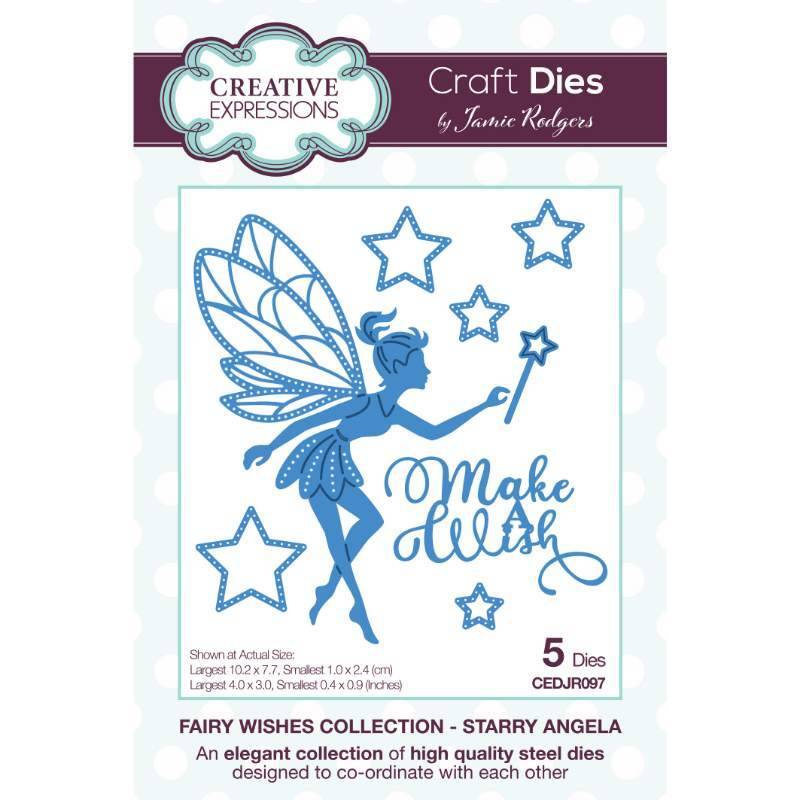 Creative Expressions Jamie Rodgers Fairy Wishes Starry Angela Craft Die