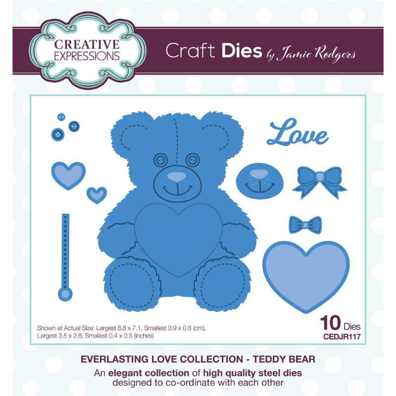 Creative Expressions Jamie Rodgers - Everlasting Love - Teddy Bear Die - CEDJR117
