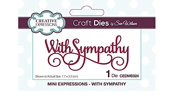 Sue Wilson Dies Mini Expressions With Sympathy CEDME024
