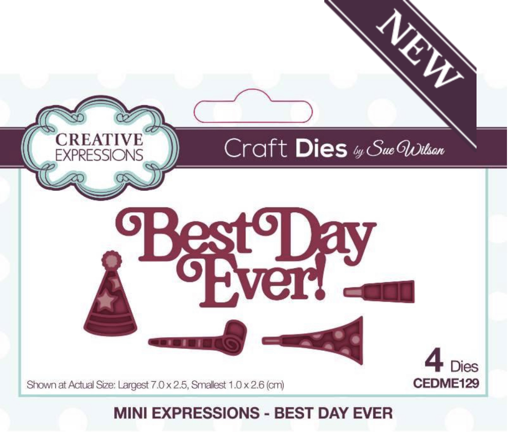 Sue Wilson Dies Mini Expressions Best Day Ever CEDME129