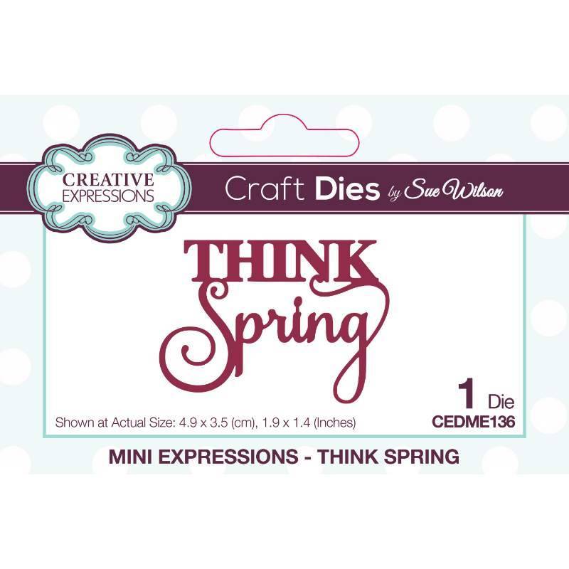 Creative Expressions Sue Wilson Mini Expressions Think Spring Craft Die CEDME136