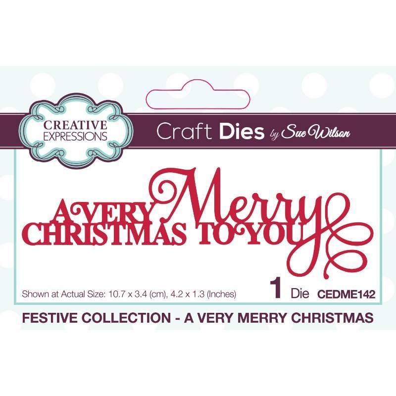 Creative Expressions Sue Wilson A Very Merry Christmas CEDME142