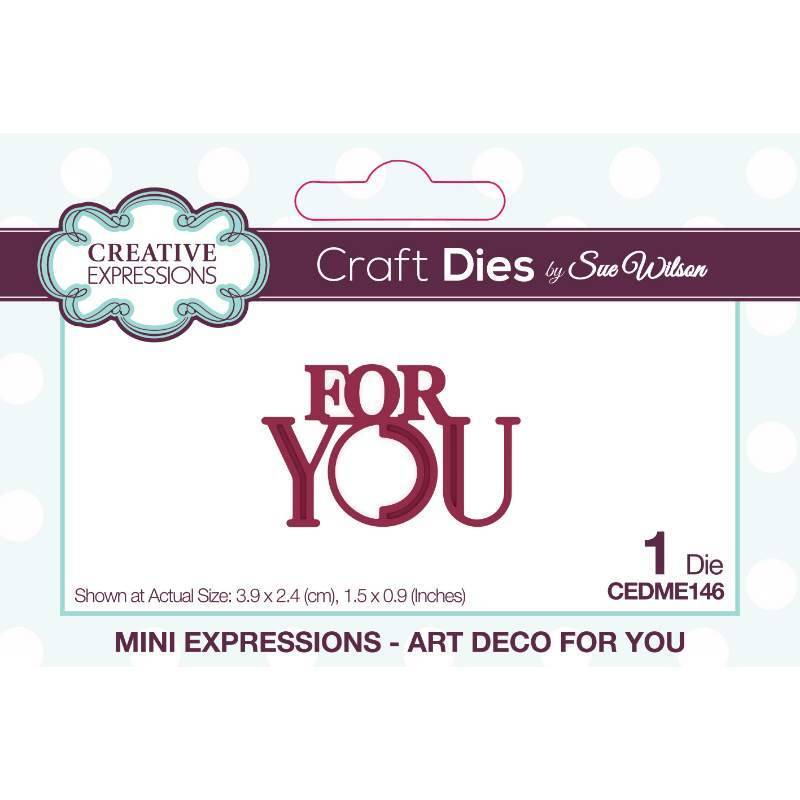 Creative Expressions Sue Wilson Art Deco For You - CEDME146