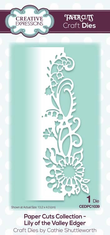 Paper Cuts Collection Die Lily of the Valley Edger CEDPC1039