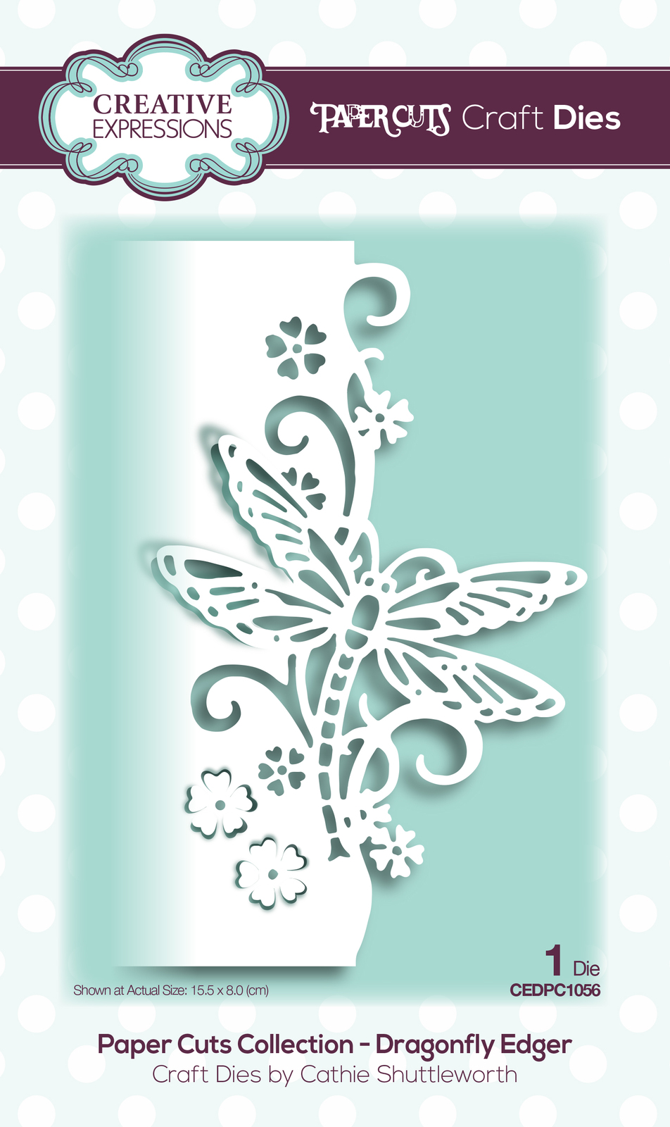 Paper Cuts Collection Die Dragonfly Edger CEDPC1056