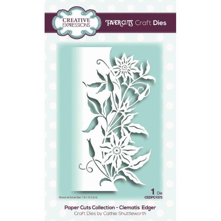 Paper Cuts Collection Die Clematis Edger CEDPC1075